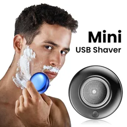Blades New Mini Shaver for Men's Electric Beard Shaving Usb Quick Charging Trimmer Portable Waterproof Lightweight Hair Remover