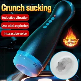Automatic Mastubation Silicone Vagina Simulation Blowjob Adult Supplies Sex Toy for Men Male Masturbator Sucking Machine 70% Off Factory sales