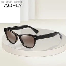 Aofly Cat Eye Spolaryzowane okulary przeciwsłoneczne Kobiety luksusowe marka projektantka moda antylśnieniowa Mężczyźni Słoneczne okulary żeńskie strefy damy l230523