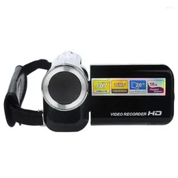 Camcorders 카메라 포지티브 카메라 2 인치 화면 16 백만 픽셀 미니 디지털 어린이 홈을위한 검정 레트로