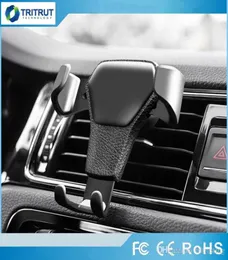Gravity Car Holder For Phone in Car Air Vent Clip Mount No Magnetic Mobile Phone Holder Cell Stand Support For smartphones MQ507817289