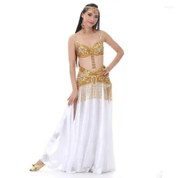 Stage Wear 2023 Top Belly Set Dance Costume (Skirt Belt Bra) Dress Women Bellydance Clothing Disfraces Infantiles