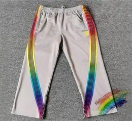 Men039s Pants Rainbow Ribbon AWGE Needles Sweatpants Men Women 11 Quality Jogger Webbing Striped Trousers Butterfly Embroidery2290072