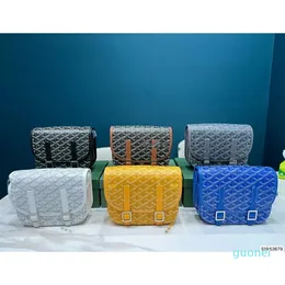 2023 Kvinnor Designer Mini Shoulder Postman Bag Houndstooth Mönster Justerbar läderband Flap Crossbody Messenger Bag Multi Color Satchel