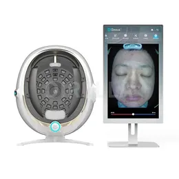 머신 스킨 분석기 3D 디지털 마법 미러 스킨 분석 스캐너 컴퓨터 얼굴 탐지 얼굴 테스트 AI 지능형 21.5 인치