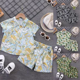 Clothing Sets Toddler Baby Boy Shorts Summer Beach Leisure Suit Boys' Holiday Floral Loose Short Sleeve
