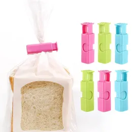 Portable Chip Bag Sealing Clips Snack Food Bag Spring Sealer Fresh-keeping Clamp Plastic Tool Kitchen Accessories Q152