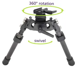 LRA style Tactical Lightweight Long Range Accuracy Carbon Fiber Bipod with Rotating bipod Adapter for Sling swivels8974153