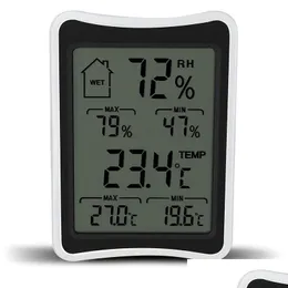 Sıcaklık Aletleri Dijital LCD Çevre Termometre Higometre Nem Ölçer Büyük SN Kapalı ev termometreleri ve DBC D DHNRJ