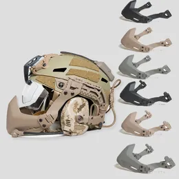Skyddsutrustning FMA Half Seal Mask för taktiska växelhjälmtillbehör utomhus paintballmask Armé Airsoft Hjälm Folding Mask Military Helmet 230530 230530