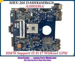 Moderkort stonetaskin Original DA0HK6MB6G0 MBX268 för Sony VAIO SVE14 Laptop Motherboard A1876091A A1893195A Mainboard HM76 DDR3 Testade