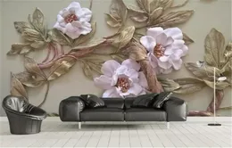 3d Wallpaper Embossed Flower Tree Living Room Bedroom Background Kitchen Decoration Painting Mural Wallpapers Wall Covering7079666