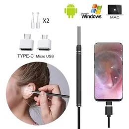 Care Smart Ear Cleaner Endoscope Spoon Camera Ear Picker Cleaning Wax Removal Visual Earpick Wifi Mouth Nose Otoscope Support Android