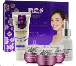 Sun Ying Shi Man 5 PCS Ansikte hudvård Set Reparation Whitening Nursing fuktgivande Ta bort fräkn