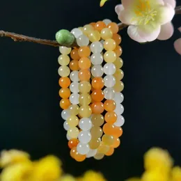 Nieuwe stijl Multi Loop Gold Silk Jade Hand Chain Bracelet Nieuw product