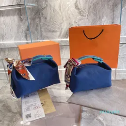 2023-Toiletry Kits Kvinnor Väskor Fashion Bages Comestic väska Vattentät smutsbeständig stor kapacitet Blå vita och orange färger