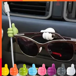 Силиконовый крючок крюк автомобиль солнцезащитные очки зажима