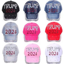 Chapéus de festa Trump 2024 diamantes jeans sol hap