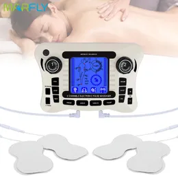 휴식 Elektrische Puls Massager Tens EMS Spierstimulator 12Modes Digitale Therapie Machine Massager 통증 완화 도구 Gezondheidszorg Mac