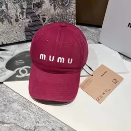 Miun Miun Ball Caps Miu Baseball Cap Denim Embroidery Letters Unisex Designer Beanie Hat MiusMius Capsソフトトップサンスクリーン帽子764