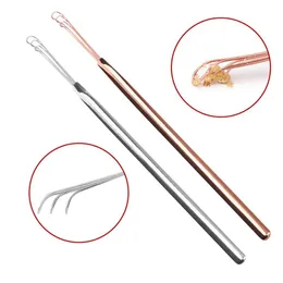 Trimmare 1 PC Ear Tools Rostfritt stål Silver Earpick Wax Remover Curette Cleaner Hälsovård Verktyg Ear Pick Handle Design