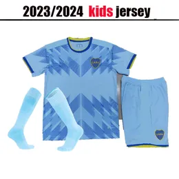 BENEDETTO 2023 2024 Boca Juniors maglie da calcio VILLA SALVIO bambini kit calzini camisa de futebol 22 23 24 maglia da calcio TEVEZ CARLITOS MARCOS ROJO VAZQUEZ