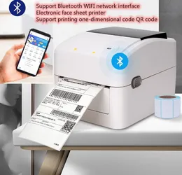 Skrivare XP420B Bluetooth WiFi USB Shipping Etikett Termisk skrivare A6 Size Waybill AWB Print QR -kod från PC och smarttelefon