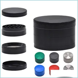 Accessories 4Layer Aluminum Herb Grinder For Smoking 40X35Mm Tobacco Grinders Smoke Pipe Drop Delivery Home Garden Household Sundries Dh2Ey