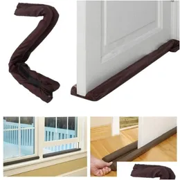 Other Building Supplies Home Door Twin Draft Dodger Guard Stopper Energy Saving Protector Dustproof Doorstop Window Dh0799 Drop Deli Dhpgr