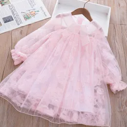 Mädchenkleider 2023 Frühjahr Neue Mädchen Koreanische Süße Spitze Blume Prinzessin Kleid Kleines Mädchen Mode Gaze Kleid Partykleid für Kinder Mädchen AA230531