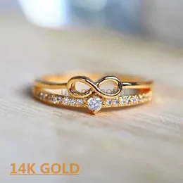 Кольца Band Кольца шикарные кольцо в форме пальца для женщин для женщин Бесконечно