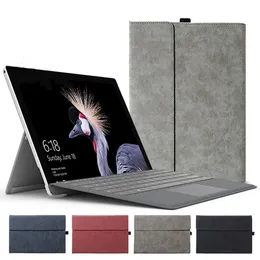 Fall Keyboard -Hülle für Microsoft Surface Pro 9 8 x 13 Zoll PU Leder Tablet Standabdeckung für Surface Pro 7 7Plus 6 5 4 12,3 '' Go 2 3
