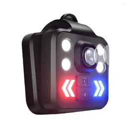 Videocamere Mini Body Camera Videoregistratore personale montato sulla testa Strumento di registrazione a LED impermeabile 1080P Cam indossabile all'aperto