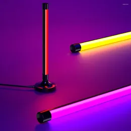 Nattlampor LED -ljus Atmosfär Fill Tube Portable POGRAPHY LYGNING stick USB laddningsbar selfie -lampa live bord