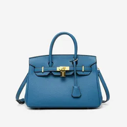 Designer Handbags H ermes Bags Birkin Top Totes Bags 2023 New Fashion Bag Women's Lychee Pattern Crocodile Pattern Handbag CFG5