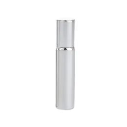 5ml 10ml Metal Roller Perfume Bottle Gold Silver Black Color Essential Oils Eye Cream Roll-on Glass Bottle Wholesale