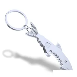 Openers Bottle Opener Keychain Promotion Gift Shark Customized Shaped Zinc Alloy Beer Women Men Key Rings Dh1239 Drop Delivery Home Dh25O
