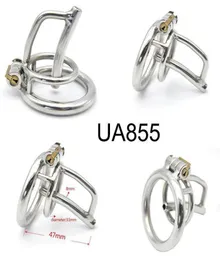 Super Small Male Chastity Cock Cage Medical grade 304 Stainless Steel Chastity Device Cage Urethral Plug Dilator Y985987412