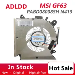 Pads New CPU Cooler Fan/heatsink For MSI GF63 8RD 8RC 16R1 16R2 PABD08008SH 1.0A 5VDC N413 E322500300A8700I34001596 Radiator