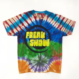 FALECTION MENS 23SS LA Fashion Dept GD Tie färgad Tshirt Art som dödar Freak Show Cotton T-shirt