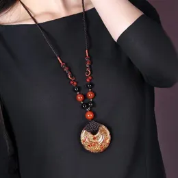Ethnic Style Necklace Temperament Long Versatile Women's Atmosphere Sweater Chain Pendant Retro Pendant Accessories Mother's Day Gift