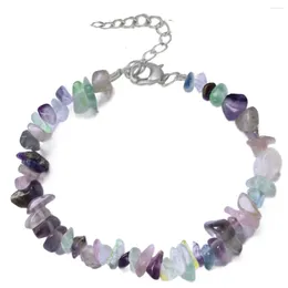 Braccialetti a maglie Irregolari Onice naturale Cristallo Corallo Turchia Turchesi Polvere Granato Occhi di tigre Pietra Ametiste Bracciale Donna Ragazza