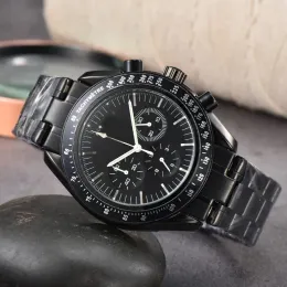 Omeg heiß verkaufende Edelstahl-Armbanduhren von hoher Qualität für Herren, Herrenuhr, sechs Zeiger, Chronograph, alle Zifferblätter, Saphir-Quarzuhren, Luxusmarkenuhr