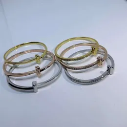 Scatola blu Bracciale tiff di design classico top TF Precision diamante intarsiato pietra scaletta nuovo prodotto con design alla moda Vgold corda con nodo a farfalla di fascia alta avvolta