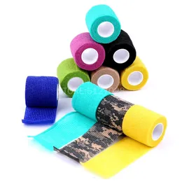 Tattoo Machine Accesories 10st Self Lime Elastic Bandage 5cm Wide Elbow Grip Bandage Nail Tapes Sport Protection Wrap 231130