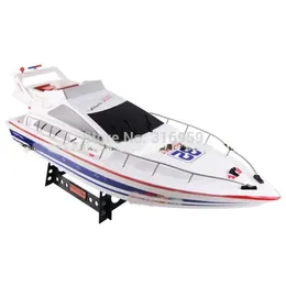 Elektriska/RC -båtar Stor RC Speedboat Atlantic Yacht Luxury Cruises Racing Boat High Speed ​​Ship Electronic Toys For Children Gifts 2012 Dhayi