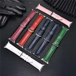 Genuine Leather Watchbands For Apple Watch Band 42mm 38mm Watch Strap For iwach 44mm 40mm Series 6 5 4 3 2 1