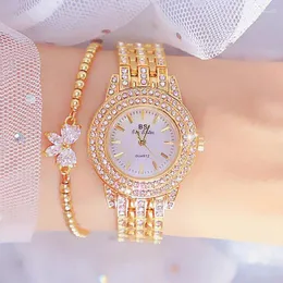 Armbanduhren Sdotter Bs Bee Sister Uhr Frauen mit Armband Kleid Gold Weibliche Damen Armbanduhren Montre Femme