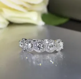 Top qualität Shinning CZ Schmuck Ringe für frauen Marke Silber farbe bague femme Luxus, Verlobung, Hochzeit band frauen ring5195699