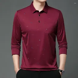 Männer Casual Hemden Mode Revers Taste Lose Taschen Gedruckt Männer Kleidung 2023 Herbst Übergroßen Koreanische Pullover Alle-spiel tops